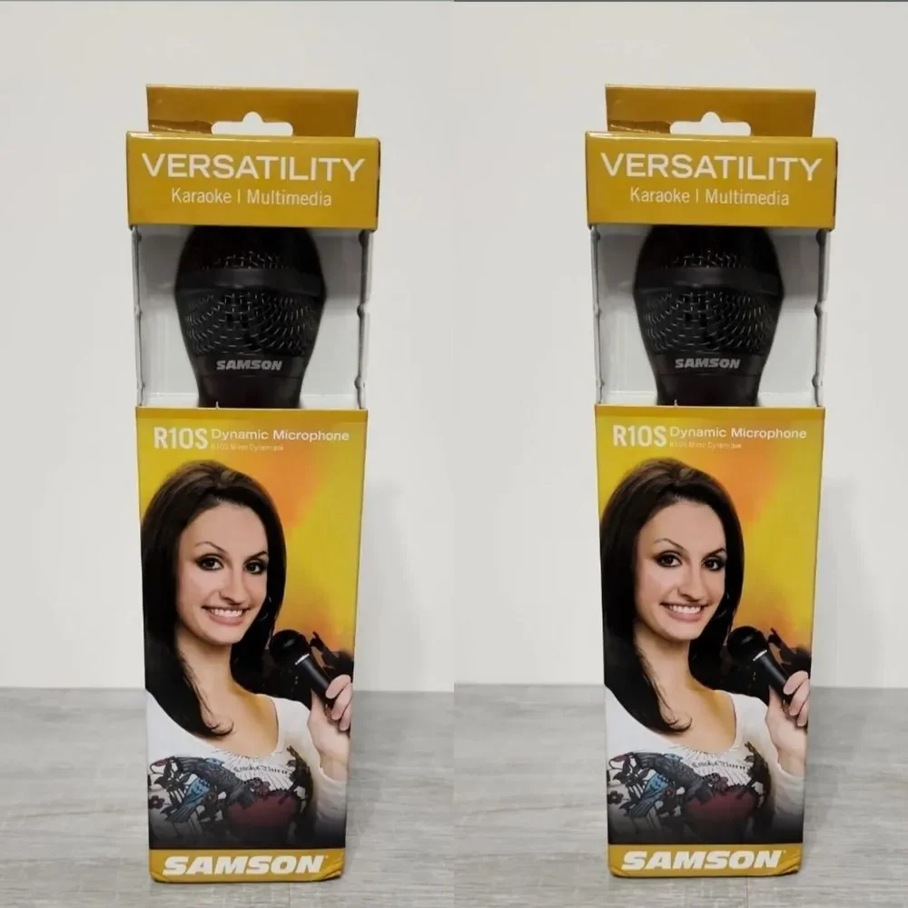 Lot of 2 - Versatility KARAOKE Multimedia Dynamic Microphone SAMSON‎ R10S NEW